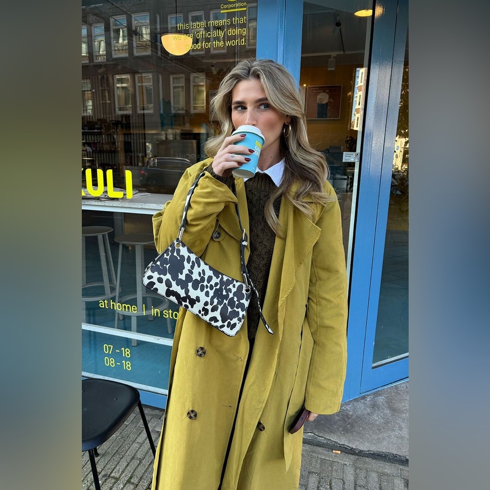 NA-KD Double Breasted Belted Trench Coat